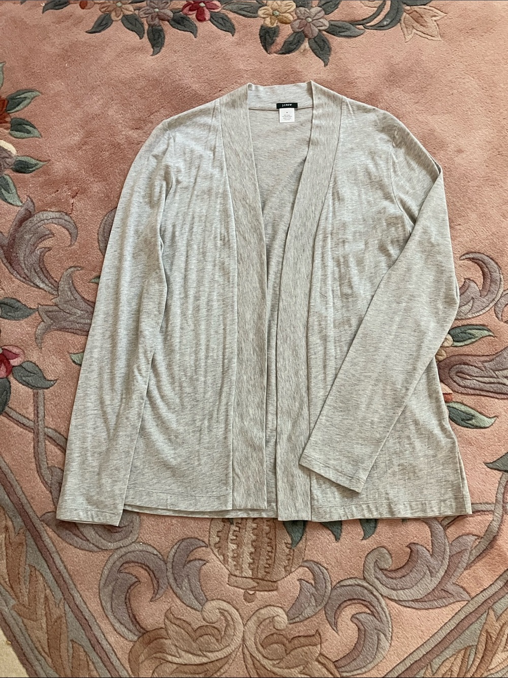 J. Crew Light Gray Open-Front Women's Cardigan